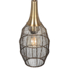Zawieszana lampa SORAYA 365420104 Trio druciak metalowa czarny złoty