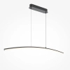 Łukowa lampa wisząca liniowa Curve MOD243PL-L18BK LED 15W 3000-4000K czarna