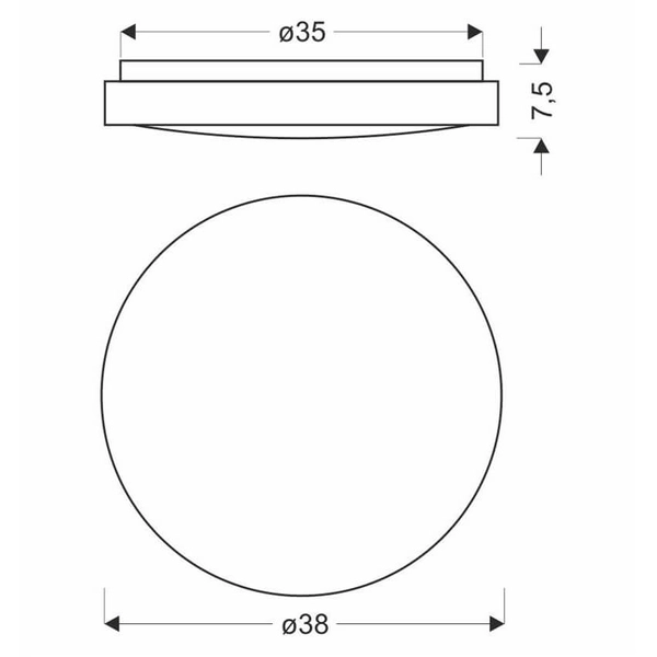Kuchenny plafon Aflo 14-33932 Candellux LED 24W 3000-6000K okrąg biały