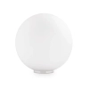 Lampka stolikowa szklana Mapa biała kulista 1xE27 42W nocna sypialniana 9155