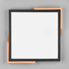 Kwadratowy plafon Meta R67191132 RL Light LED 20W 3000K drewniany czarny