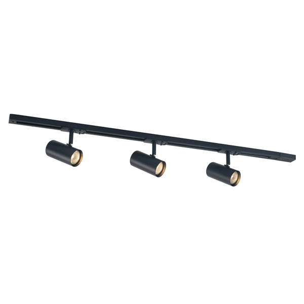 Reflektorowa lampa zestaw Marvi 920121-3-BL-SET do szynoprzewodów 1-faz czarna