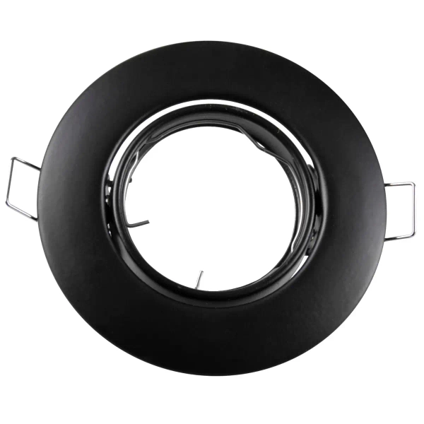 Ruchoma lampa sufitowa OPIN 306418 podtynkowa okrągła czarna