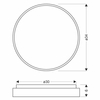 Nasufitowy plafon Texas 13-11282 Candellux LED 18W 4000K do jadalni biały