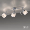 Potrójna lampa sufitowa ACCOR chrom biała reflektory regulowane do jadalni 15373-17