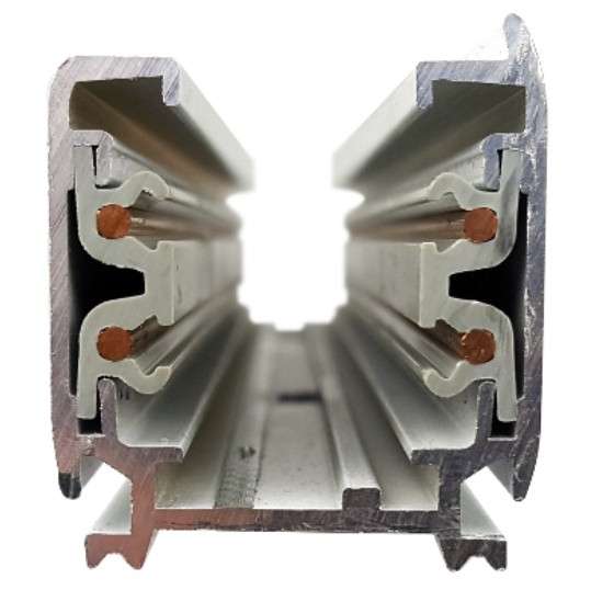Szynoprzewód sufitowy 1 m Aluminum 4 wires Track MHT1-100-BK Maxlight 3-fazowa ścienna LISTWA natynkowa 230V czarna