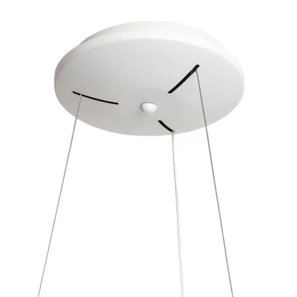 Lampa wisząca ring Utito ABR-LWOR-UTTIO LED 50W 2700-6500K biała drewniana