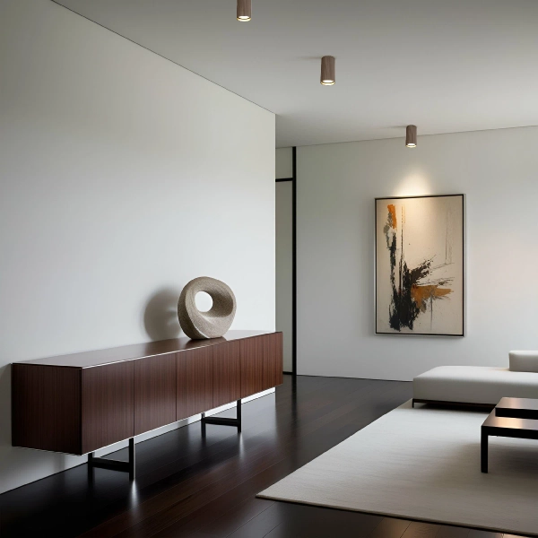 Podsufitowa lampka spot Tune 11027 tubka ryflowana brązowy