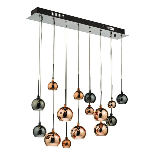 Jadalniana lampa wisząca Aurelia AUR6264 Dar Lighting chrom czarny brąz