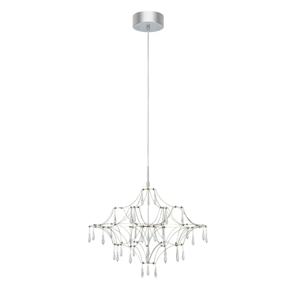 Żyrandol kryształowy Efesos 108869 LED 14W 3000K przezroczysty stalowy