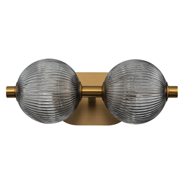 Kinkiet ścienny do salonu Palmas QN-PALMAS-2W-BG LED 18W 3000K IP44 złoty