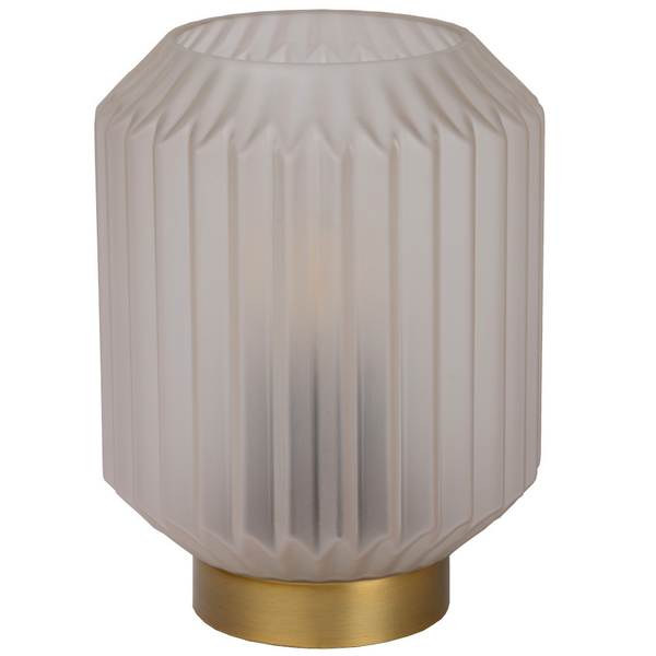 Nocna LAMPKA stojąca SUENO 45595/01/31 Lucide loftowa LAMPA stołowa złota biała