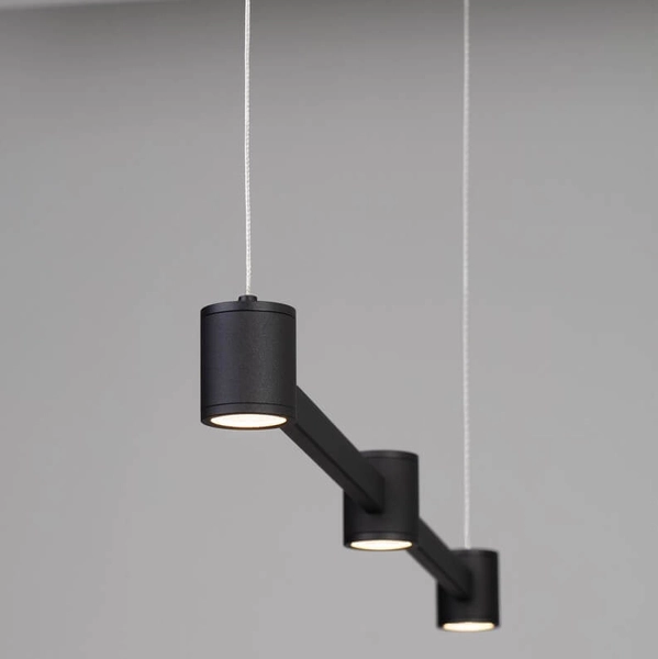 Podłużna lampa wisząca na belce PISCO LE44354 LED 21W 3000K czarna