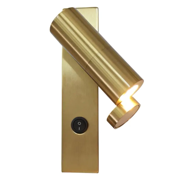 Regulowany kinkiet ledowy Miri LP-1507/1W GD LED 3W 3000K złoty