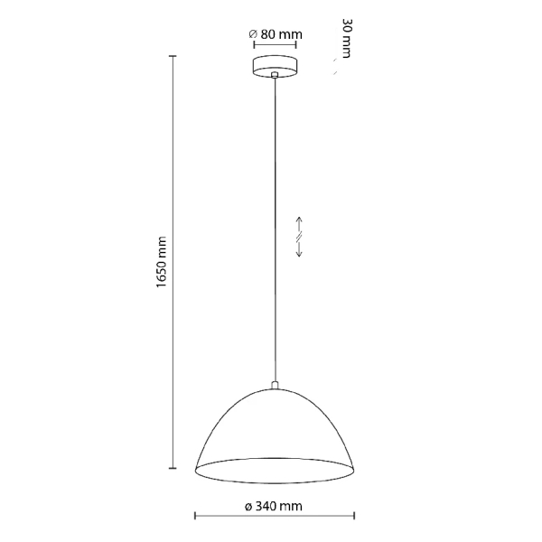 Klasyczna lampa wisząca Faro 10657 do salonu metalowy beżowy