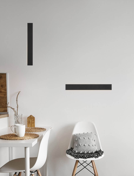 Prostokątna lampa ścienna Durango LE42852 Luces Exclusivas LED 22W 3000K czarna