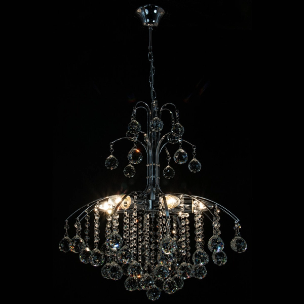 LAMPA wisząca Monte Carlo 6247/6 8C Elem kryształowa OPRAWA crystal ZWIS glamour chrom
