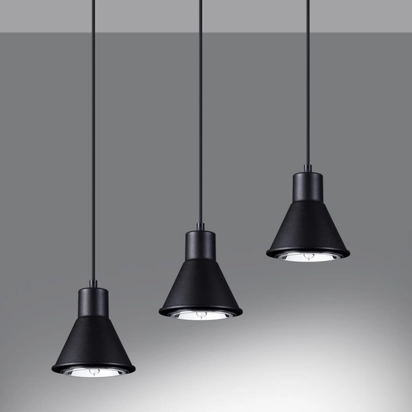 Lampa zwisowa Tazila SL.0990 Sollux industrial kuchenna czarna