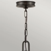 Industrialna lampa wisząca Collier HK-COLLIER-P-BX na łańcuchu czarna