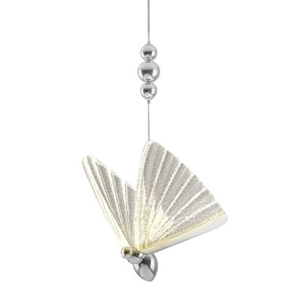 Wisząca lampa motyl Mariposa LP-1715/1P CH Light Prestige LED 8W 3000-6000K chrom