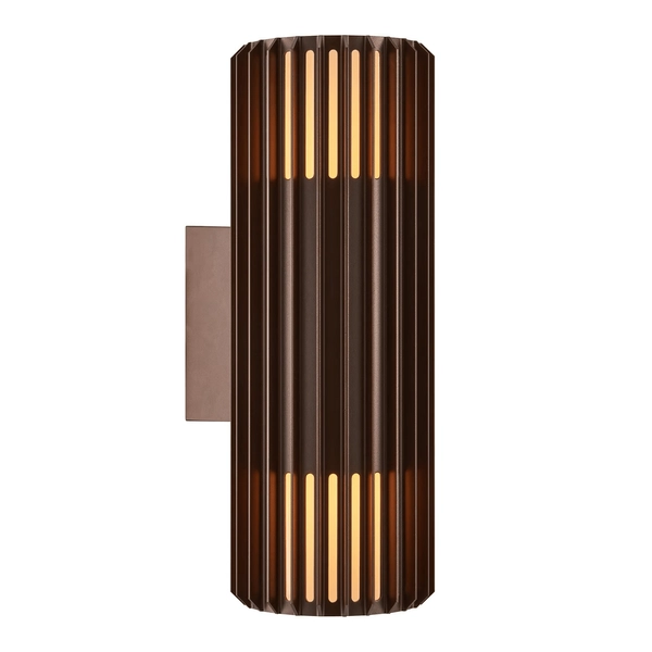 Elewacyjna lampa na ścianę tuba ALUDRA 2418121261 IP54 brązowy