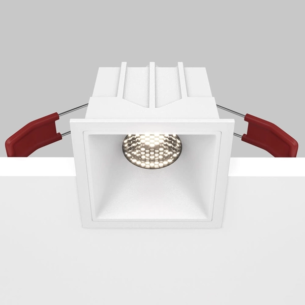 Kwadratowa lampa podtynkowa Alfa DL043-01-10W4K-SQ-W LED 10W 4000K biały