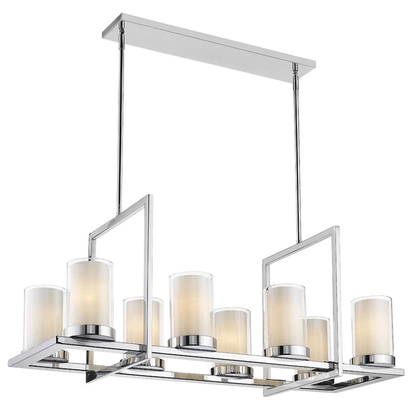 Stylowa LAMPA wisząca MIAMI P08018CH Cosmolight metalowy zwis do jadalni chrom