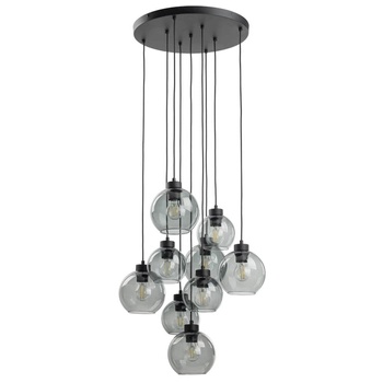 Zwisająca lampa kaskadowa Cubus 10208 balls do jadalni grafitowa czarna