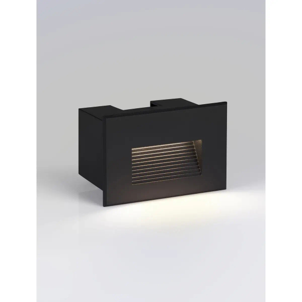 Ogrodowa lampa ścienna CENDILO LE75320 LED 4W 3000K podtynkowa IP65 czarna