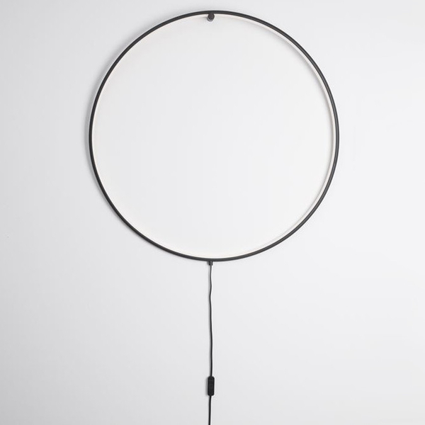 Ścienna lampa pierścień CHINU LE41607 LED 18W 3000K metalowy czarny outlet