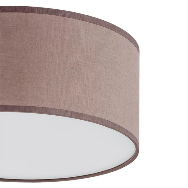 Lampa sufitowa z tkaniny Rondo 3336 TK Lighting okrągła cappuccino