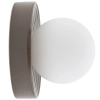 Okrągła ścienna lampa CLAY 11747 kula ball biała brąz