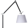Podłogowa lampa abażurowa Zyta AZ1849+AZ2602 Azzardo salonu czarna biała