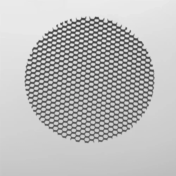Filtr antyodblaskowy do systemu 1-fazowego HoneyComb-D50 okrągły czarny