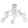 Sufitowa lampa do salonu supeł VEN W-LOOP/5 WH metalowa loft białe