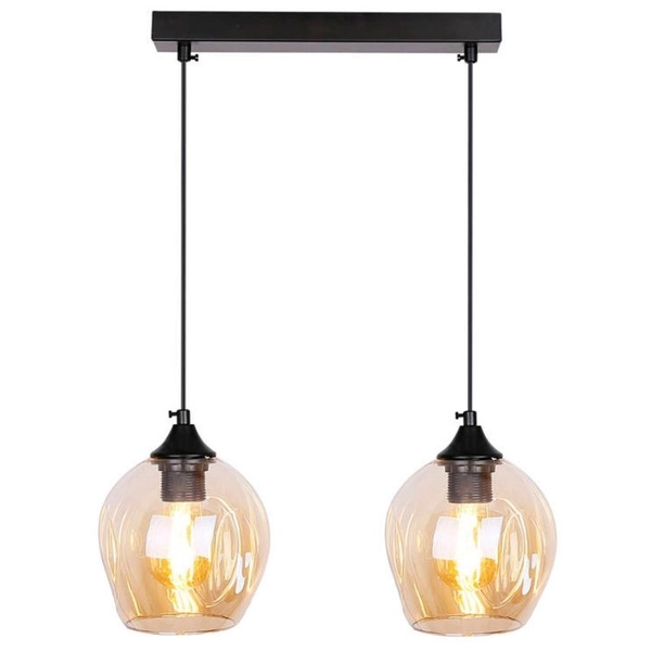 Lampa wisząca nad wyspę Aspa 32-00590 Candellux szklane klosze brązowe