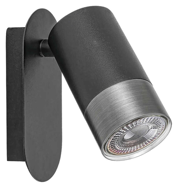 Nowoczesna LAMPA ścienna ZIRCON 5069 Rabalux regulowany kinkiet tuba do sypialni czarna