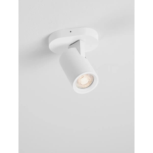 Regulowana lampa sufitowa LUNBIRA LE45657 tubka metalowa biała