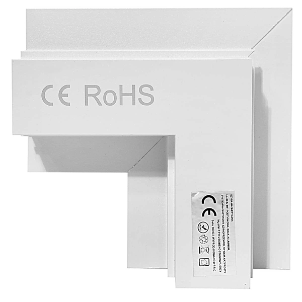 Łącznik kątowy szyny magnetycznej podtynkowej 834 Domeno LED biały