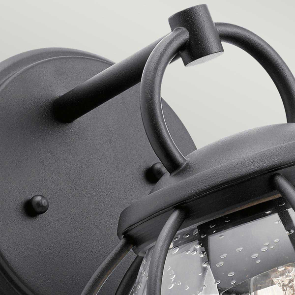Lampa natynkowa kulista KL-VANDALIA2-S Kichler ball druciana czarna