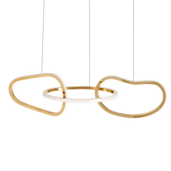 Designerska lampa wisząca Anneli 33-35639 LED 30W 3000K pierścienie złote