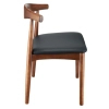 Krzesło drewniane Classy MH-003CH-W Moose Home do jadalni orzechowe