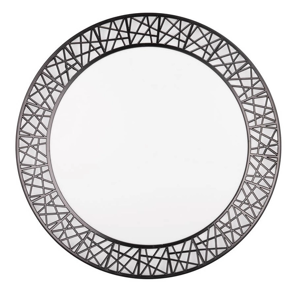 Okrągły plafon na pilota Cluster R67321102 LED 40W 2700-6500K czarny biały