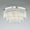 Kryształowy plafon Logan LOG5408 glamour okrągły chrom