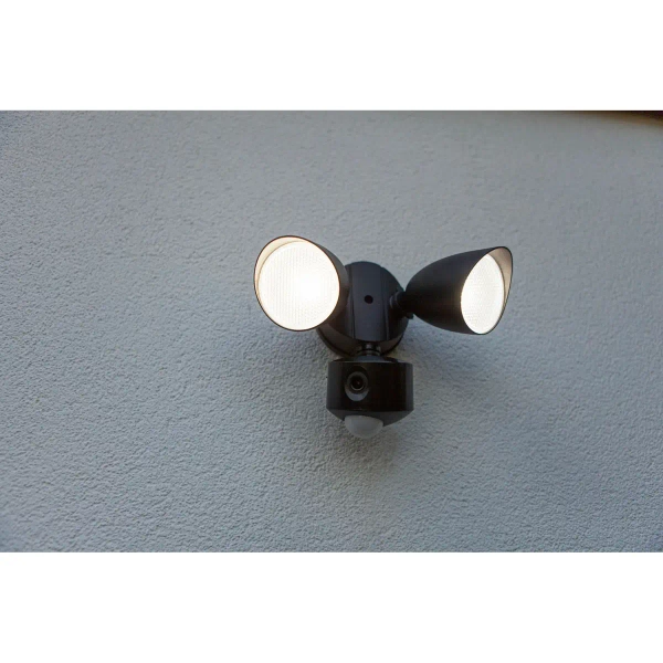 Elewacyjna lampa zewnętrzna Shrimp 7622222012 z czujnikiem czarna