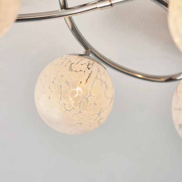 Sufitowa lampa metalowa Maye L&-197232 Light& balls szklane kule chrom