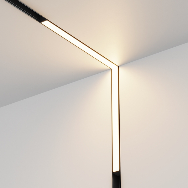 Narożna lampa szynowa Basis TR102-24W3K-B-1 LED 24W 3000K listwa magnetyczna czarna