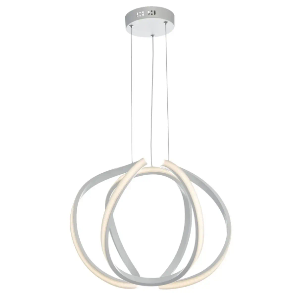 Ledowa wisząca lampa Alonsa ALO012 LED 16W 3000K ringi biały