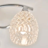 Salonowa lampa sufitowa Boyer BOYER-3CH szklana chrom przezroczysty
