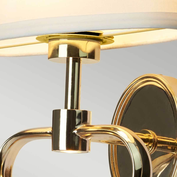 Ścienny kinkiet Falmouth BATH-FALMOUTH-FG Elstead dioda LED 4W IP44 mosiądz biały